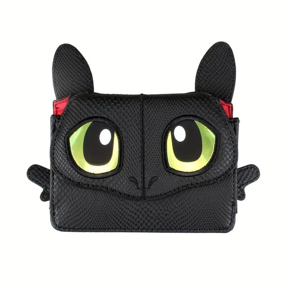How To Train Your Dragon Toothless NightFury Face Clutch Wallet NEW - Picture 7 of 7